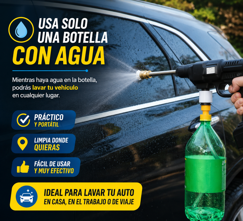 🚗 Hidrolavadora Inalámbrica 48V | Lava tu Auto Sin Manguera en Minutos